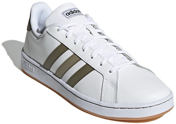 adidas neo Grand Court 'Blanco Verde Militar' H02064 Lookbook adidas neo Grand Court 'Blanco Verde Militar' H02064