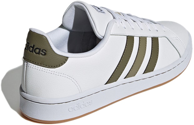 adidas neo Grand Court 'Blanco Verde Militar' H02064 Shop adidas neo Grand Court 'Blanco Verde Militar' H02064