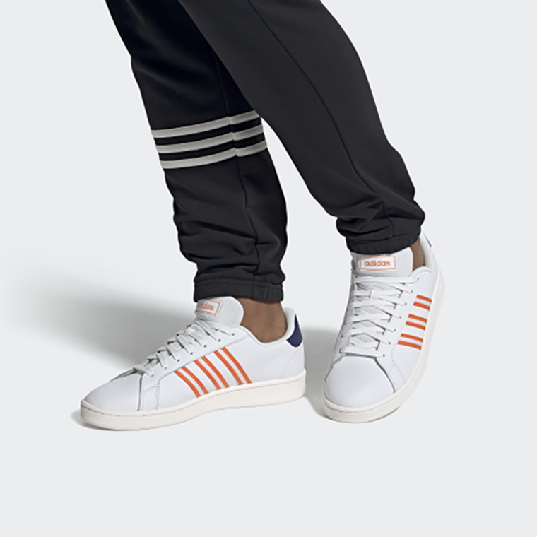 Details for adidas neo Grand Court 'Putih Jingga' EH2058