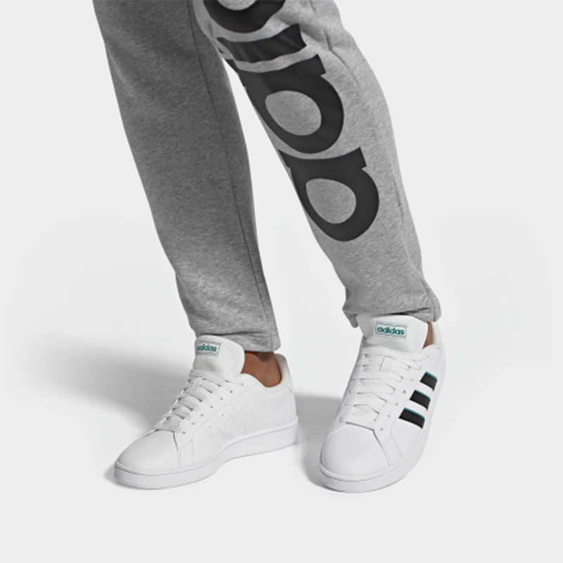 Sizing adidas neo Grand Court Base 'Blanco Negro Verde' EG5943