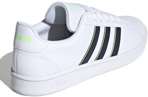 adidas neo GRAND COURT Base 低筒 板鞋 男式 白黑色 Shop adidas neo GRAND COURT Base 低筒 板鞋 男式 白黑色