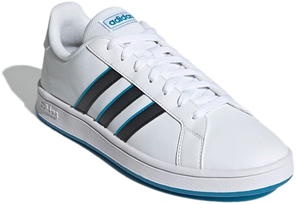 adidas neo Grand Court Base 'Blanco Azul Negro' GV7152 Lookbook adidas neo Grand Court Base 'Blanco Azul Negro' GV7152