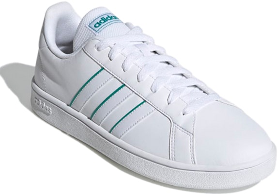 adidas neo Grand Court Base 'White Green' EG3755 Lookbook adidas neo Grand Court Base 'White Green' EG3755