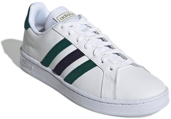 adidas NEO Grand Court Base 'Putih Hijau' GY3627 Lookbook adidas NEO Grand Court Base 'Putih Hijau' GY3627