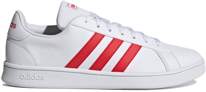 アディダス ネオ グランドコート ベース 白×赤 FY8567 Order アディダス ネオ グランドコート ベース 白×赤 FY8567