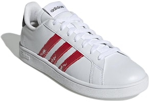 adidas neo GRAND COURT Base Beyond 休閒 耐磨輕便 低筒 板鞋 男款 白紅 Lookbook adidas neo GRAND COURT Base Beyond 休閒 耐磨輕便 低筒 板鞋 男款 白紅