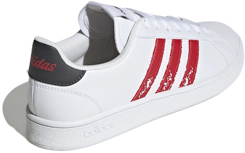 アディダス ネオ グランドコート ベース 白×赤 GZ0986 Shop アディダス ネオ グランドコート ベース 白×赤 GZ0986