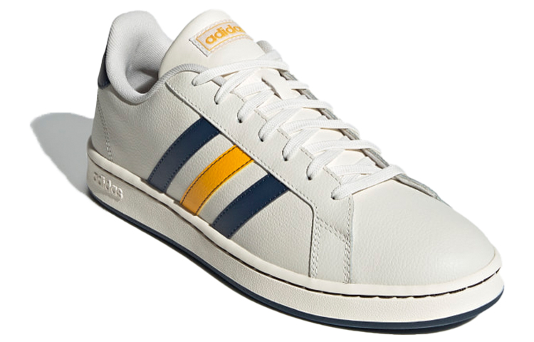 Lookbook adidas neo Grand Court Kasut Putih/Biru/Kuning FY8195