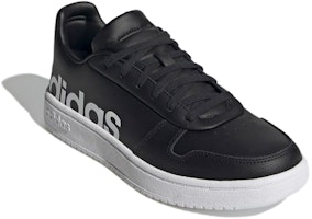 adidas neo Hoops 2.0 'Hitam Putih' GZ9119 Lookbook adidas neo Hoops 2.0 'Hitam Putih' GZ9119
