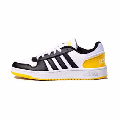 adidas neo Hoops 2.0 'Black White Yellow'