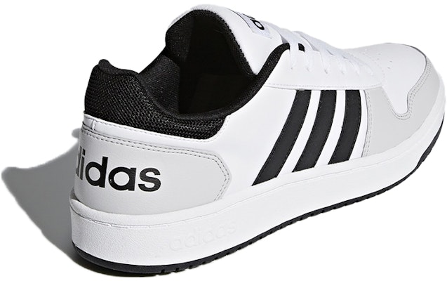 adidas neo Hoops 2.0 低筒 板鞋 男款 黑白色 Shop adidas neo Hoops 2.0 低筒 板鞋 男款 黑白色