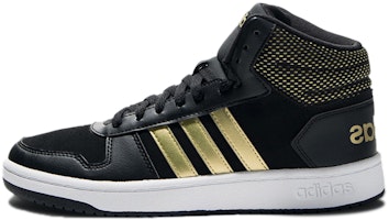 adidas NEO Hoops 2.0 Mid 'Black Gold' B27833 adidas NEO Hoops 2.0 Mid 'Black Gold' B27833