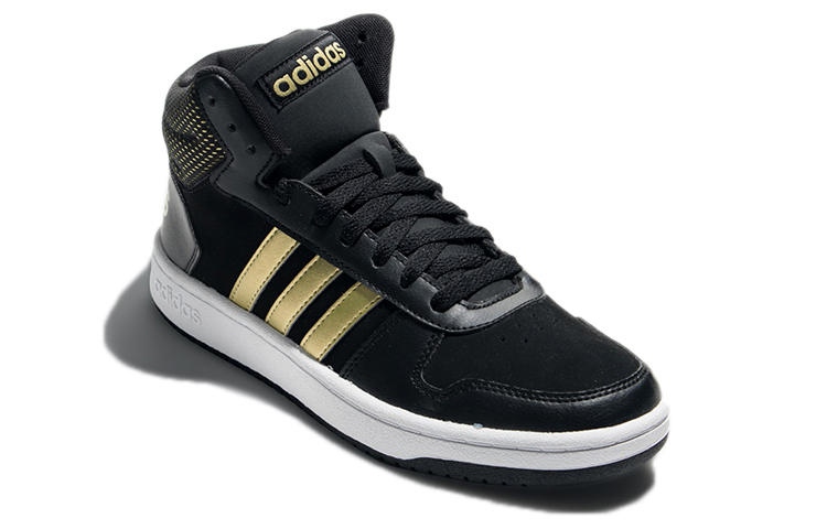 Lookbook 阿迪达斯NEO Hoops 2.0中帮“黑金”篮球鞋 B27833