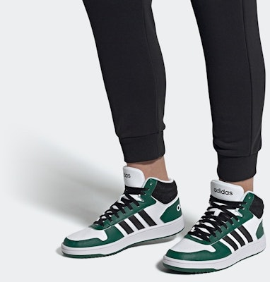 adidas neo Hoops 2.0 Mid 'Hitam Hijau' FW5995 Details for adidas neo Hoops 2.0 Mid 'Hitam Hijau' FW5995