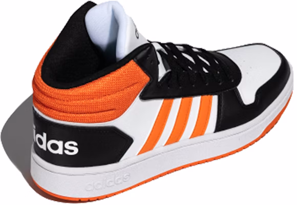 adidas neo Hoops 2.0 Mid 'Black Orange' FW5996 Lookbook adidas neo Hoops 2.0 Mid 'Black Orange' FW5996