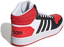 adidas neo Hoops 2.0 Mid 'Hitam Merah' FV2730 Lookbook adidas neo Hoops 2.0 Mid 'Hitam Merah' FV2730