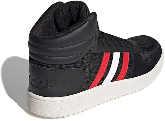 adidas neo Hoops 2.0 Mid 'Hitam Merah Putih' FY5198 Lookbook adidas neo Hoops 2.0 Mid 'Hitam Merah Putih' FY5198