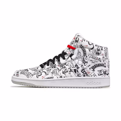 adidas neo Hoops 2.0 Mid 'Black White'