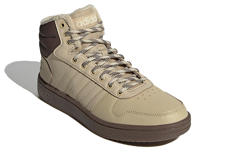 Lookbook adidas neo Hoops 2.0 Mid 高筒 籃球鞋 男款 棕色