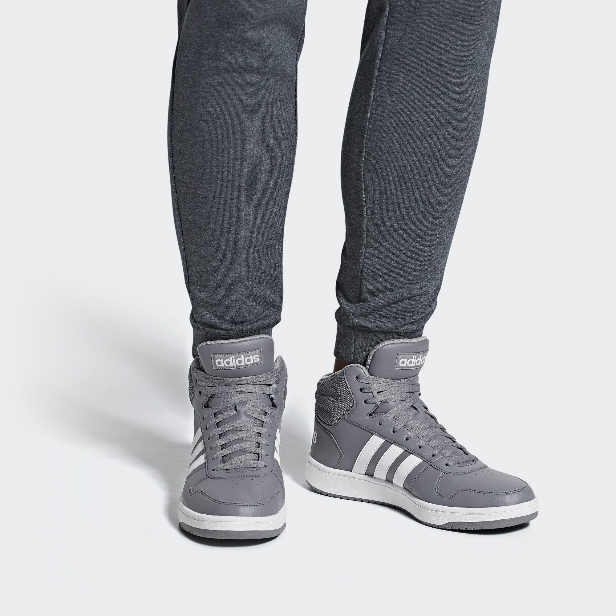 Sizing adidas neo Hoops 2.0 Mid 'Gris Frío' B44661