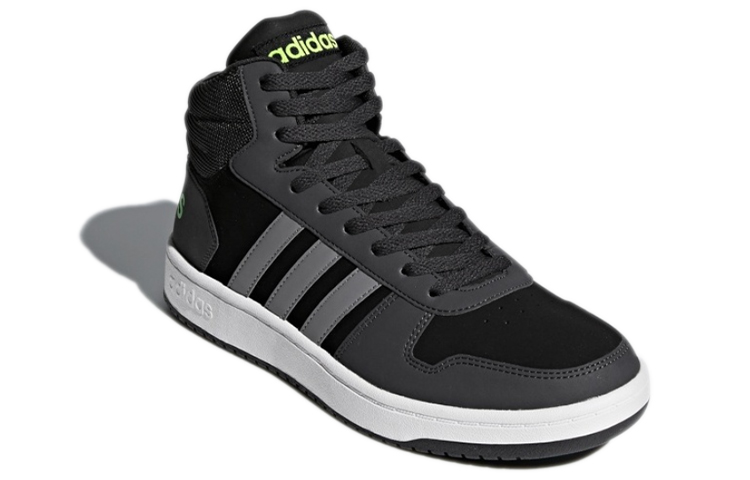 Lookbook adidas neo Hoops 2.0 高筒 舒適耐磨滑板鞋 灰色