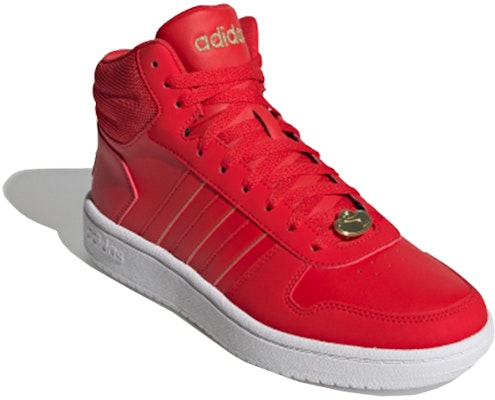 adidas neo Hoops 2.0 Mid 'Red White' G57630 Lookbook adidas neo Hoops 2.0 Mid 'Red White' G57630