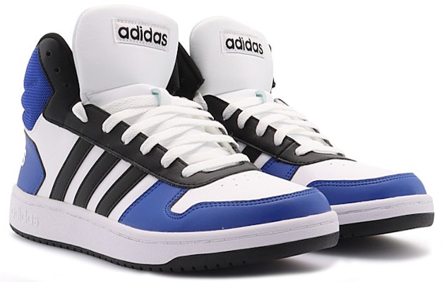 adidas neo Hoops 2.0 Mid 'White Blue Black' G55053 Shop adidas neo Hoops 2.0 Mid 'White Blue Black' G55053