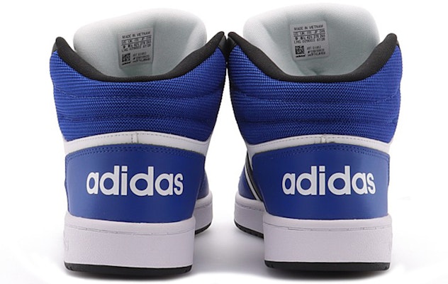 adidas neo Hoops 2.0 Mid 'White Blue Black' G55053 Details for adidas neo Hoops 2.0 Mid 'White Blue Black' G55053