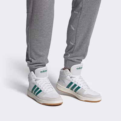 アディダス ネオ Hoops 2.0 Mid 白/緑 EE7385 Details for アディダス ネオ Hoops 2.0 Mid 白/緑 EE7385