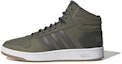 Buy adidas neo Hoops 2.0 MID 復古休閒 防滑輕便 中筒 板鞋 男款 軍綠色