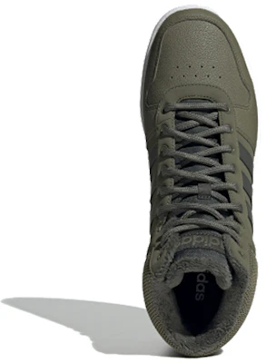 adidas neo HOOPS 2.0 MID Verde Militar EE7370 Shop adidas neo HOOPS 2.0 MID Verde Militar EE7370