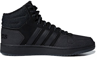 아디다스 네오 Hoops 2.0 미드 텀블 스트라이프 '올블랙' B44621 Order 아디다스 네오 Hoops 2.0 미드 텀블 스트라이프 '올블랙' B44621