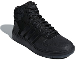 아디다스 네오 Hoops 2.0 미드 텀블 스트라이프 '올블랙' B44621 Lookbook 아디다스 네오 Hoops 2.0 미드 텀블 스트라이프 '올블랙' B44621