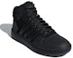 Lookbook adidas neo Hoops 2.0 Mid Tumbled Stripes 'Hitam Pekat' B44621