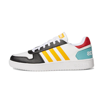 adidas neo Hoops 2.0 White/Black/Yellow