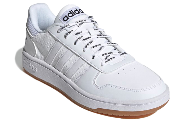 Lookbook アディダス ネオ Hoops 2.0 白/茶 FY8630