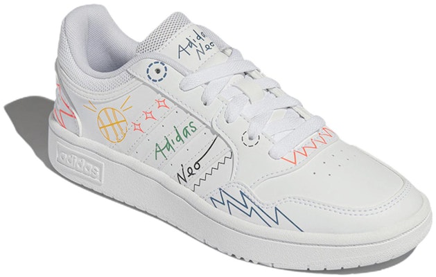 adidas neo Hoops 3.0 Doodle 'Blanco' HP3165 Lookbook adidas neo Hoops 3.0 Doodle 'Blanco' HP3165