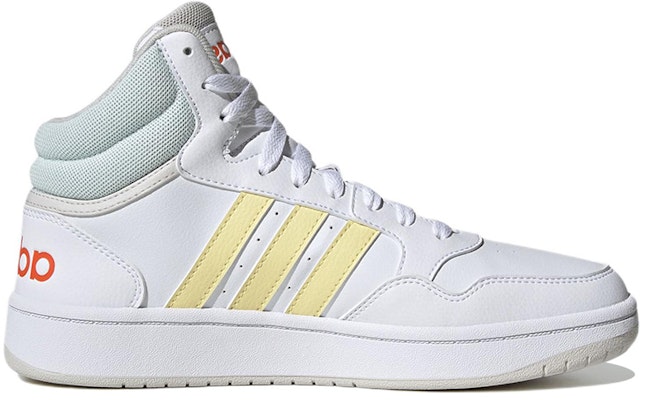 adidas neo Hoops 3.0 舒適潮流 輕便耐磨防滑 中筒 滑板鞋 白黃 Order adidas neo Hoops 3.0 舒適潮流 輕便耐磨防滑 中筒 滑板鞋 白黃