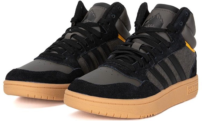 adidas NEO Hoops 3.0 Mid 'Yellow Grey Black' HP6903 Lookbook adidas NEO Hoops 3.0 Mid 'Yellow Grey Black' HP6903