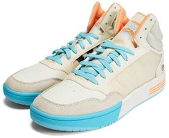 Adidas Neo Hoops 3.0 Mid Kasut 'Beige Blue' HP9946 Lookbook Adidas Neo Hoops 3.0 Mid Kasut 'Beige Blue' HP9946