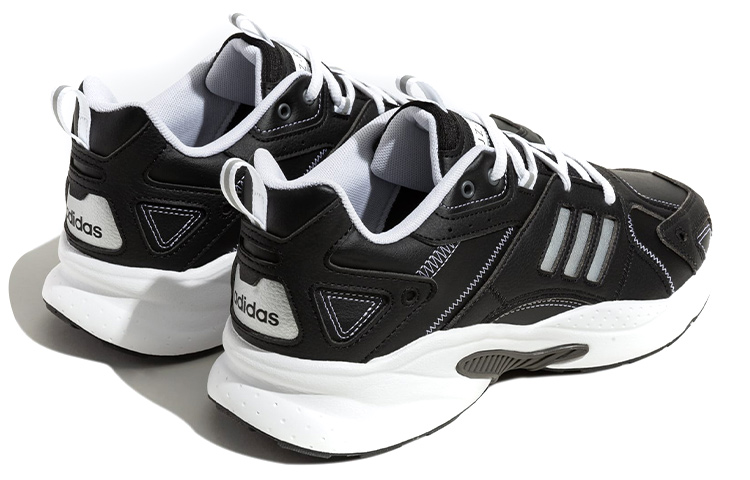 Shop adidas neo JZ Runner 潮流 輕便耐磨防滑 低筒 運動休閒鞋 男女同款 黑白