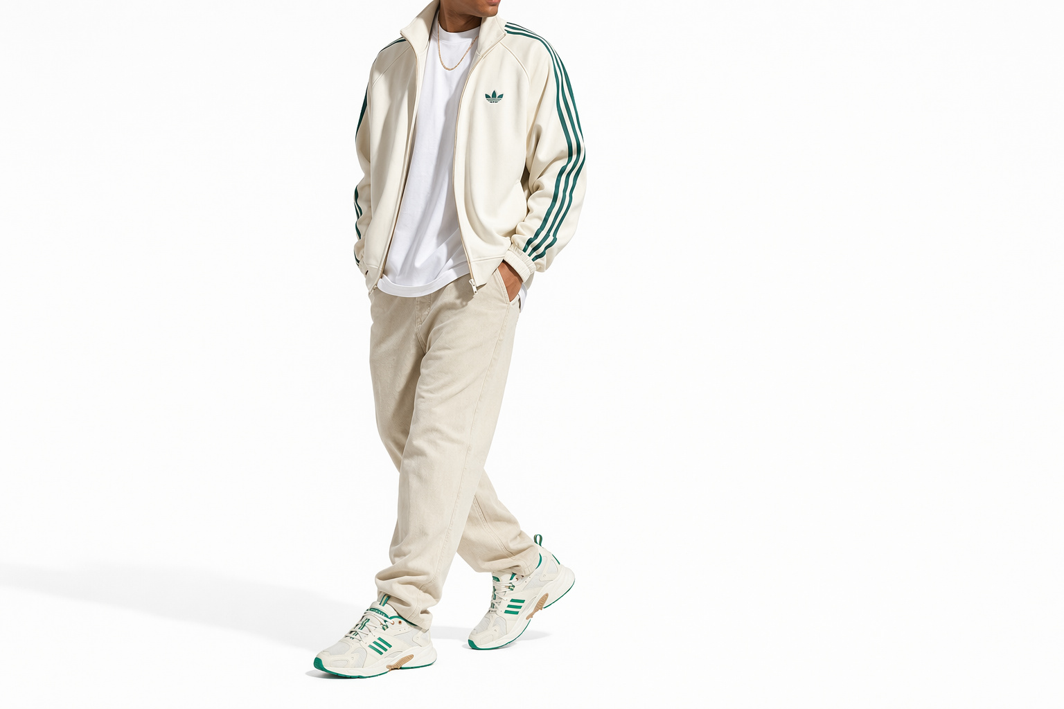 Order 아디다스 네오 JZ 러너 '크림 화이트 그린'   (50 characters) IE5544