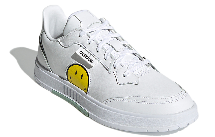 Lookbook adidas neo Kollide 耐磨防滑 低筒 滑板鞋 男款 白黃色