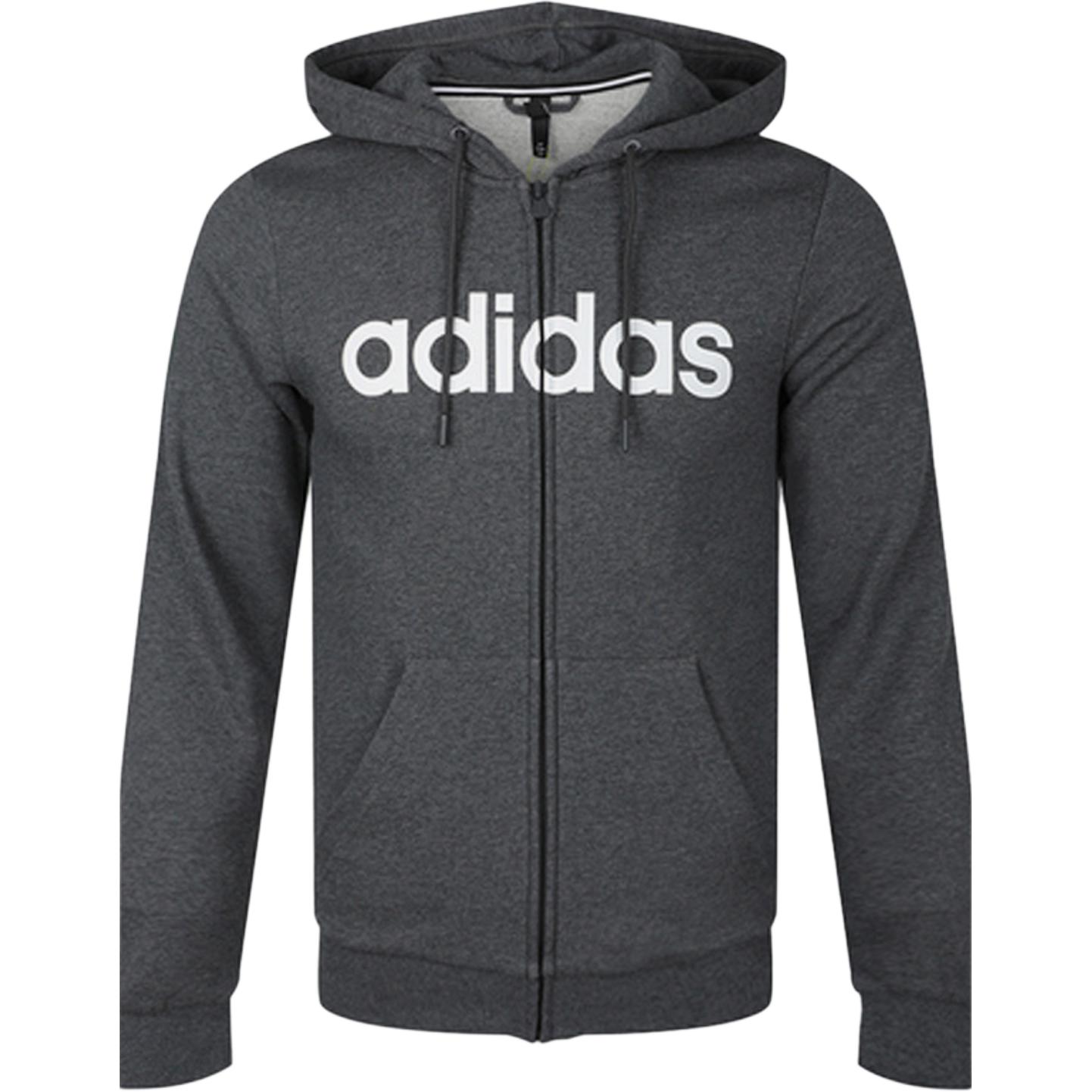 adidas NEO Logo Print Hoodie Dark Gray EI4737