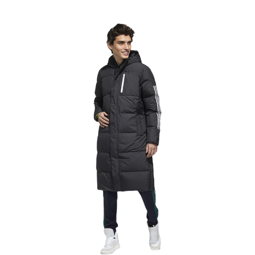 adidas Neo Long Puffer Down Jacket Black GJ8844 圖 4