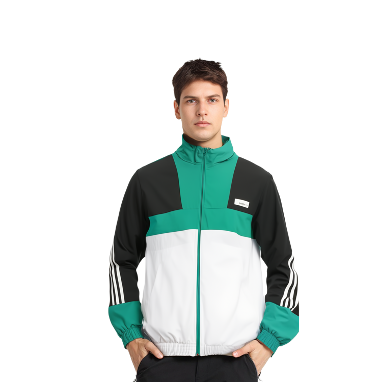 Sizing adidas Neo 綠白拼色運動外套 GE5499