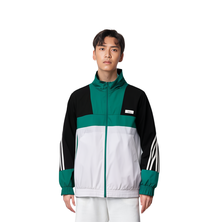 Cheap adidas Neo 綠白拼色運動外套 GE5499