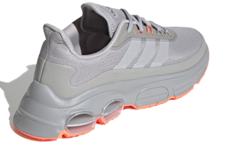 Lookbook 阿迪达斯 NEO Quadcube 灰橙色运动鞋 EH2546