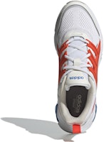 adidas neo Quadcube CC 低筒 跑步鞋 男款 白橘 Shop adidas neo Quadcube CC 低筒 跑步鞋 男款 白橘