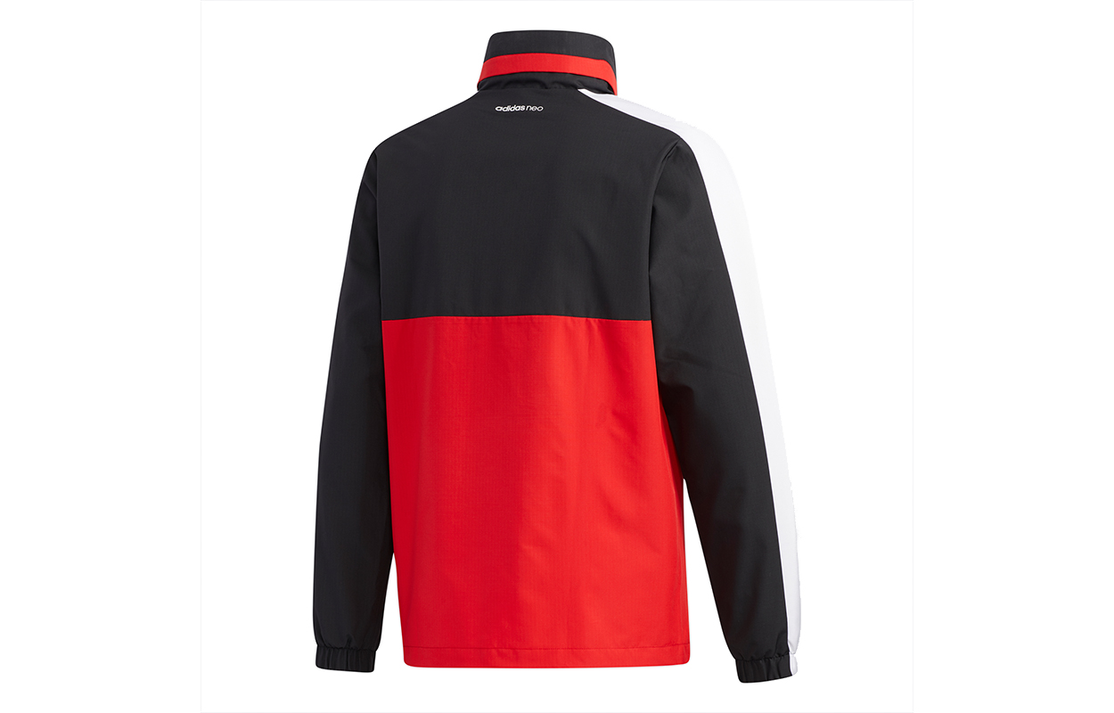 adidas NEO Retro Colorblock Zip-Up Track Jacket Red for Men GQ3281 圖 3
